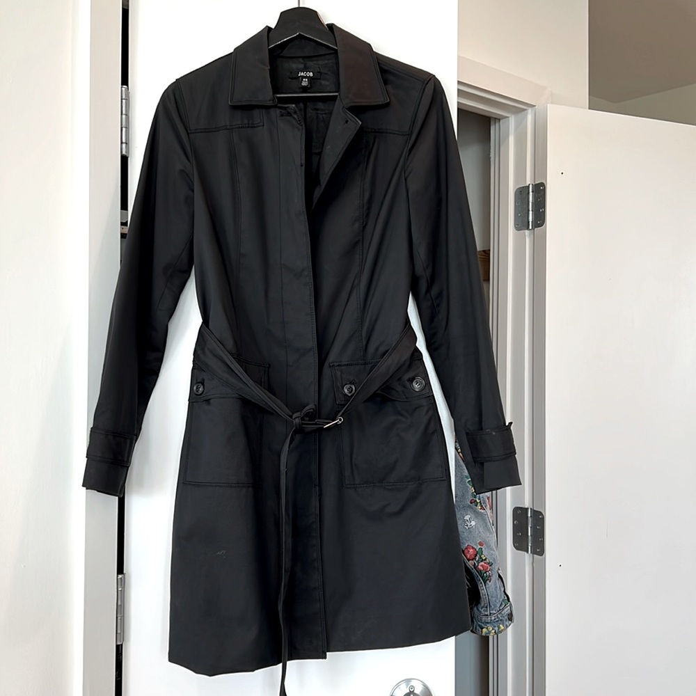 Black trench coat